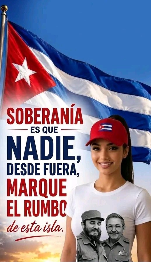 lalodecuba's tweet photo. #Soberanía,Es el derecho de nuestro pueblo a decidir su propio destino, a caminar por sus propios caminos, a construir su futuro con sus propias manos. Es la libertad de pensar,  soñar yluchar por lo que creemos en nuestro corazón.
#LaPatriaSeDefiende 
#95DeRaul 
#100AñosConFidel https://t.co/oLkqIFRXyB