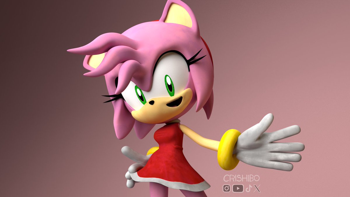 crishibo's tweet photo. #sonic 
#sonicartist 
#artㅤㅤ 
#blender
#autodeskmaya
#amyrosefanart https://t.co/J1UuKprXxx