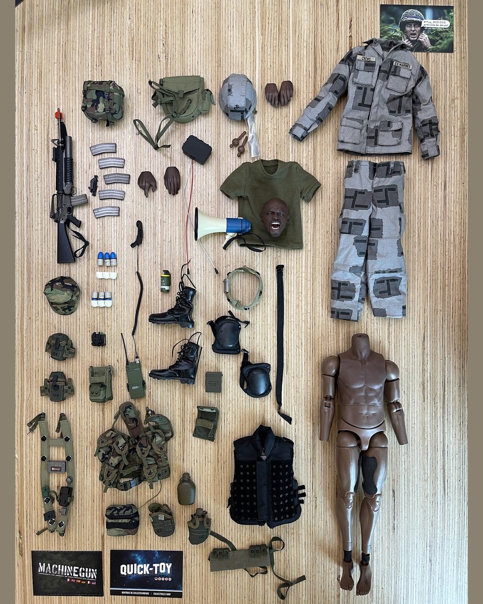 machinegun_fr's tweet photo. 📢 "WHAT HAPPENED?!" The Gunnery Sergeant yells, and every recruit knows they're done. USMC Operation Urban Warrior '99. M16A2+M203, MILES laser system, megaphone. And a Gunny with a strangely familiar face.
1/6 by Dam Toys (78080)
🔗 https://t.co/HNlwOE4Ah5
#USMC #DamToys https://t.co/f0YRZCFgEo