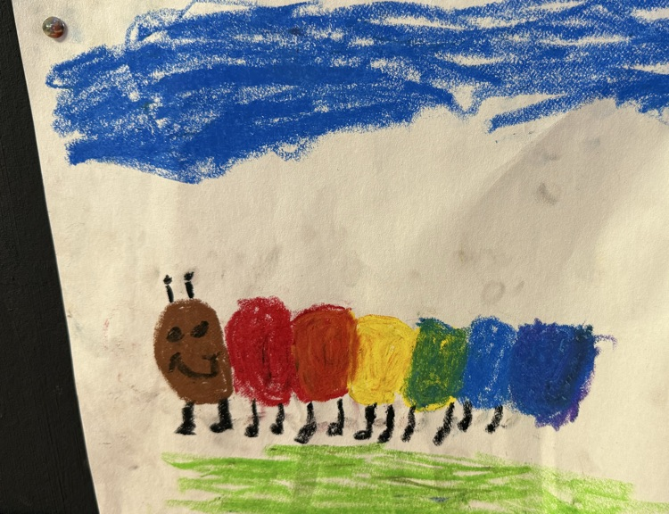 BellaireES's tweet photo. Artist of the month alert for kindergarten! Congrats to Ani and Kinsey on these gorgeous caterpillars! https://t.co/YZTf3TT7mn