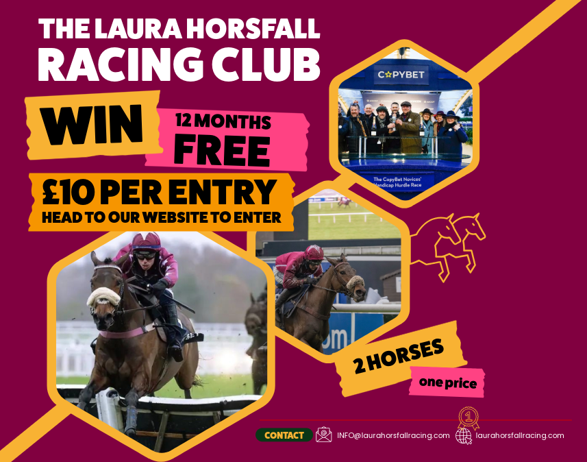 LHorsfallRacing's tweet photo. 🏇WIN Racing Club Membership for the 26/27 Season

After the success of last season's prize draw, we're opening up a spot on The Laura Horsfall Racing Club to one lucky winner from just a £10 entry fee.

🌐Find Out More and Enter: 

https://t.co/EGW609fM01 https://t.co/59rEeU9pSi