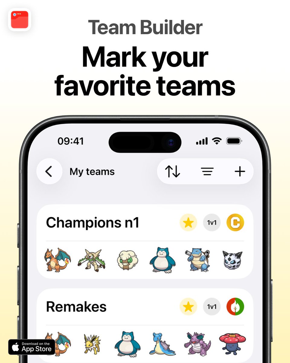 ProDexApp's tweet photo. ⭐ Mark your favorite Teams ⭐

✅ Favorite teams now available
✅ Filter to see favorite teams only
✅ Synced with iCloud

Simply highlight your favorite teams and stop mixing your tests and bangers.

👉 Update the app: https://t.co/TmEkE60kTv https://t.co/z7jXNfefwd