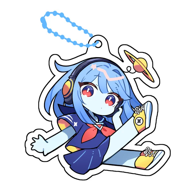 コミティアのグッズぷにもちアクキーです! おでかけや机の上にぜひです～!