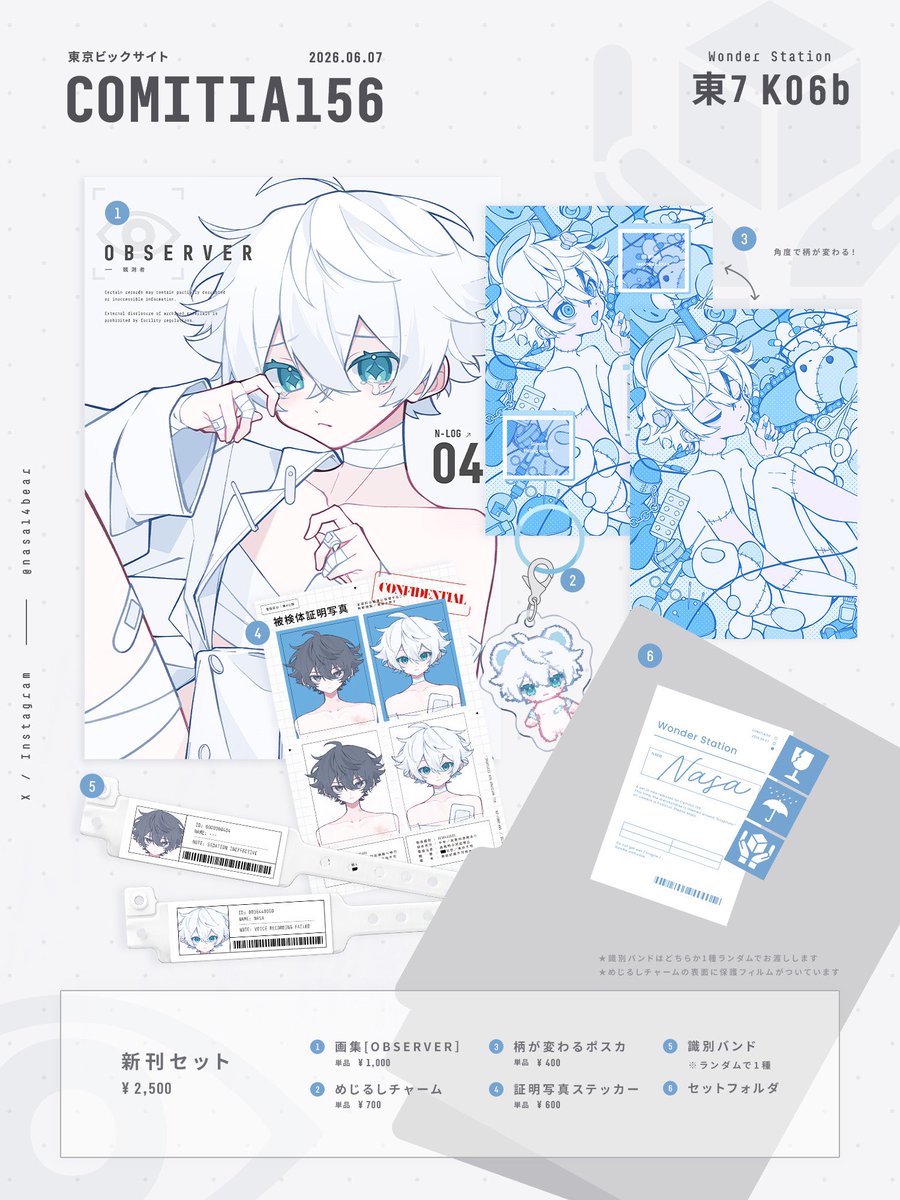 🛒┊︎ #コミティアお品書き 管理施設をテーマにした グッズを作りまし