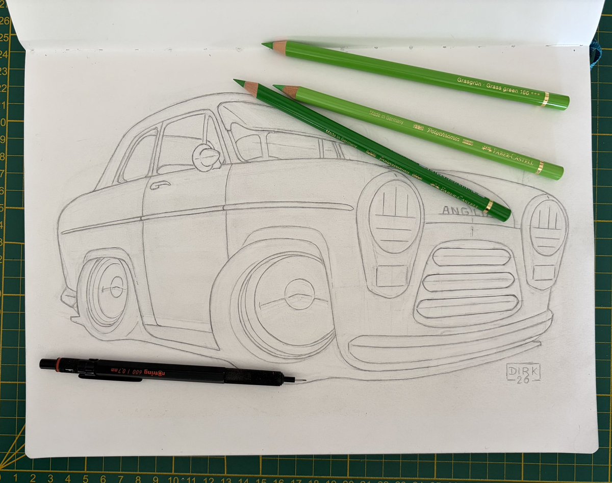 krid99's tweet photo. Nu met kleurtjes aan de gang. 
Ford Anglia 100e https://t.co/I9kpJEkApm