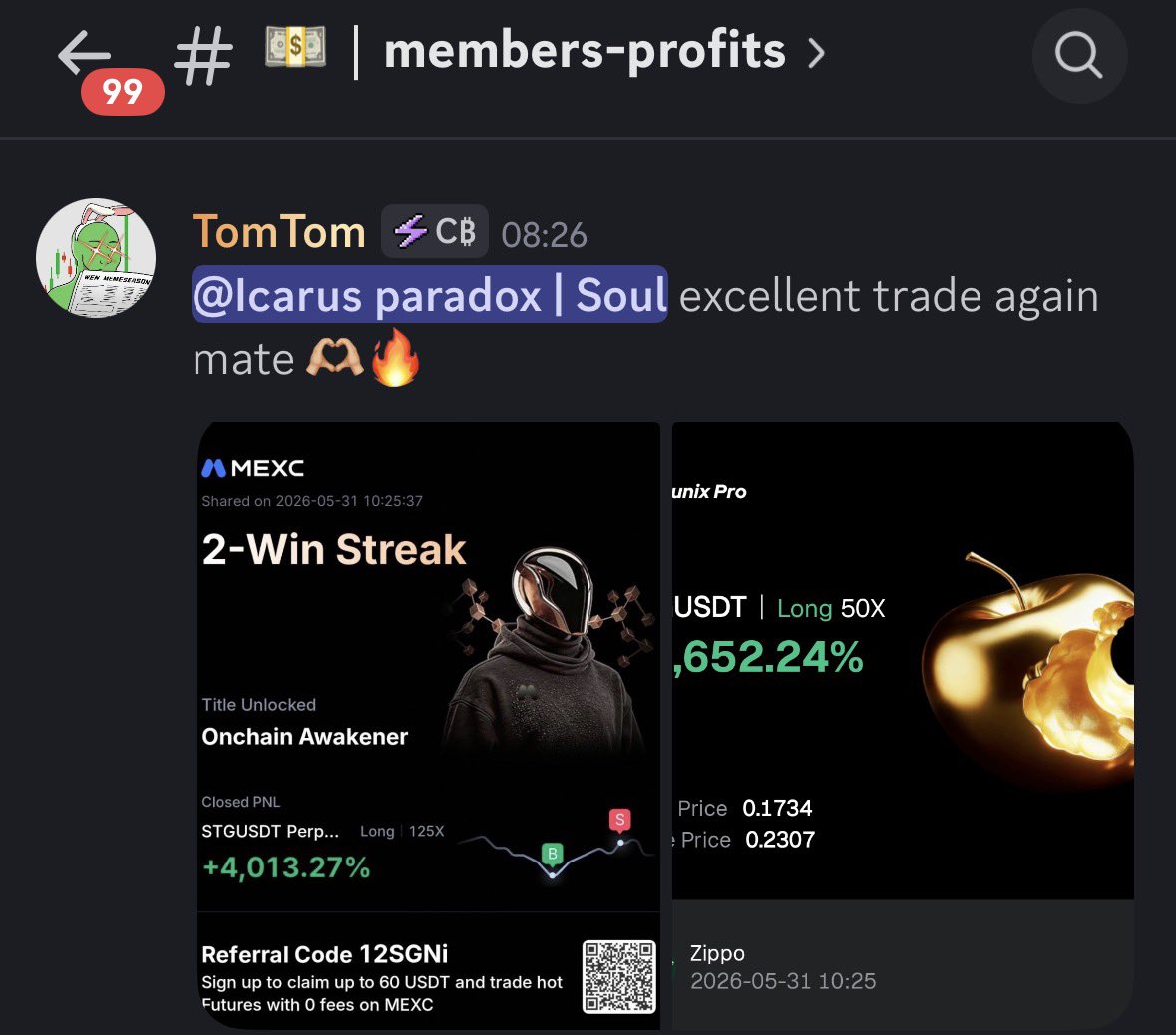 _cbtrades's tweet photo. Monster $STG swing long shared live in our discord by @A_soulstrades 

+56% unlev’d move. Members printing once again 📈 https://t.co/kqY1Vbw7UM
