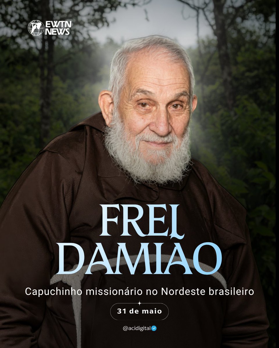 acidigital's tweet photo. Hoje é dia do venerável frei Damião de Bozzano, missionário capuchinho que dedicou grande parte de sua vida à evangelização do Nordeste brasileiro e se tornou uma das figuras religiosas mais populares da região.

Frei Damião nasceu em 1898, na Itália. Ingressou na Ordem dos Frades Menores Capuchinhos ainda jovem e foi ordenado sacerdote em 1923.

Em 1931, chegou ao Brasil como missionário. Passou a percorrer cidades e povoados do Nordeste pregando missões populares, incentivando a oração, a confissão, a participação na Missa e a fidelidade à fé católica.

Durante décadas, reuniu multidões por onde passava. Seu estilo simples, firme e direto marcou gerações de fiéis, especialmente entre as populações mais humildes.

Mesmo enfrentando dificuldades de saúde, continuou evangelizando até os últimos anos de vida, tornando-se um dos maiores missionários da história recente do Brasil.

Frei Damião morreu em 1997, em Recife. Em 2019, o papa Francisco reconheceu suas virtudes heroicas, concedendo-lhe o título de venerável.

📌 Siga @acidigital para mais conteúdo católico.