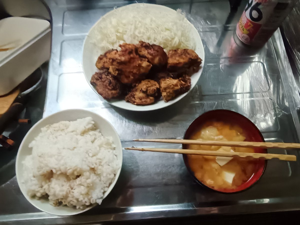 KurosawaAndroid's tweet photo. 夜飯 https://t.co/edAjrELGud