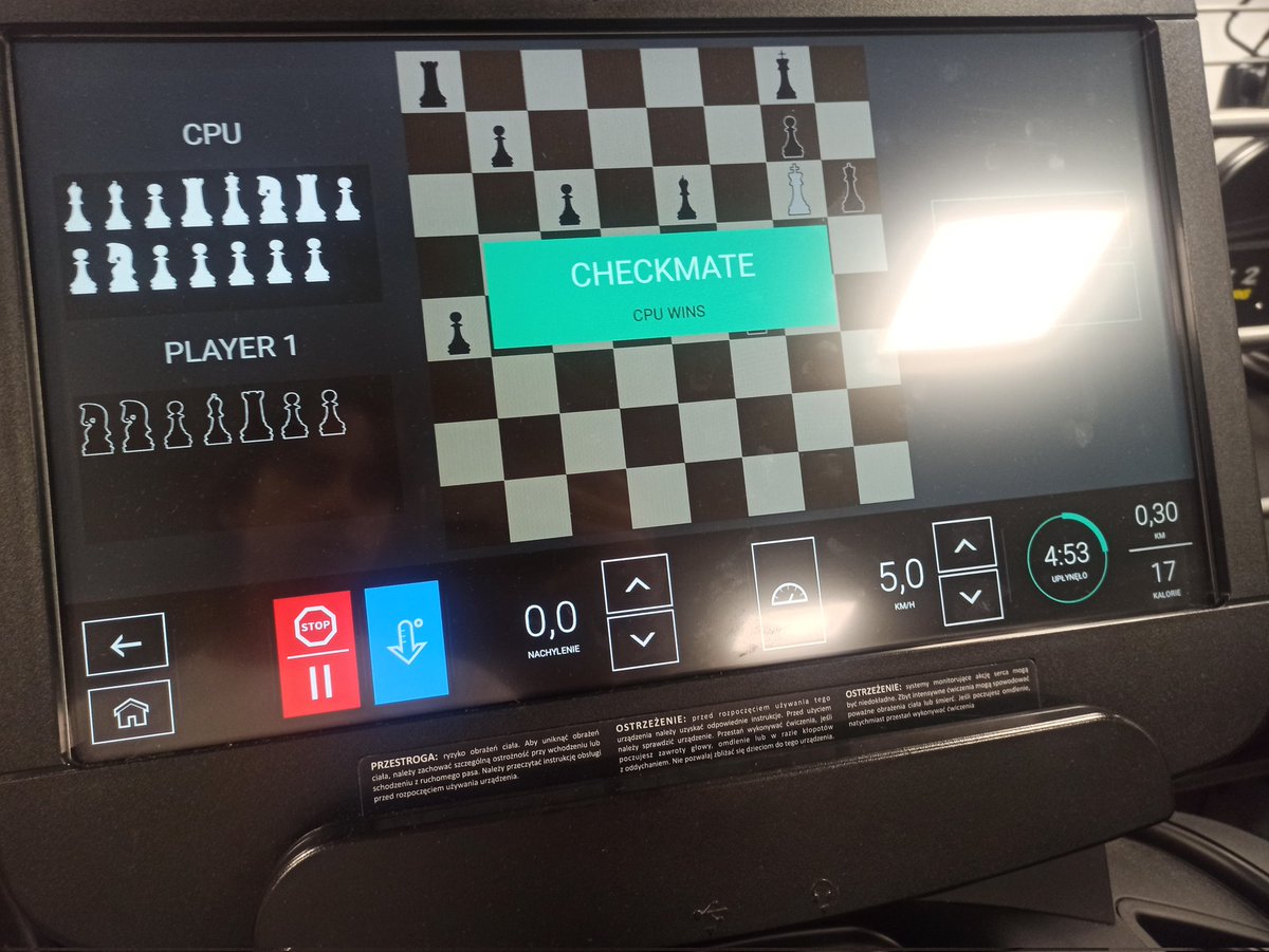 TabitVT's tweet photo. I just lost a chess match to a fuckin treadmill, it's so over chat https://t.co/768sUTSR3O