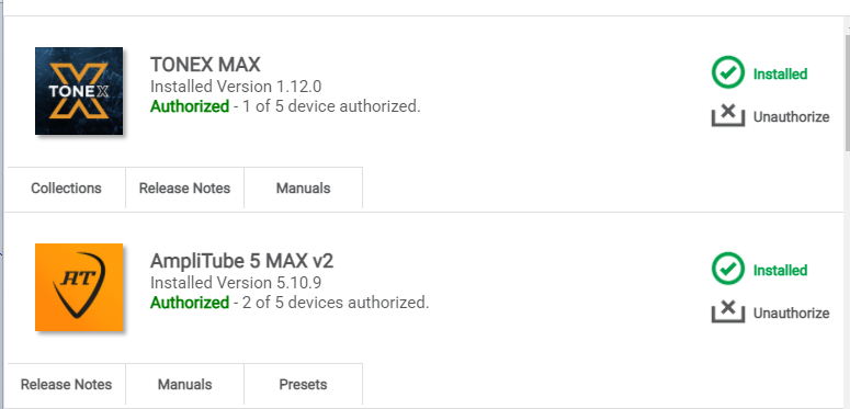 ipimaguitar's tweet photo. いやーセールと言われたので、勢いで買ってしまいました～
Amplitube 5 MAX とTONEX MAX https://t.co/7uSPXmXkk6