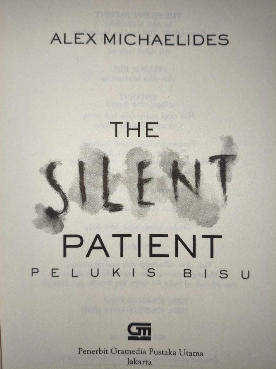 chrysantse's tweet photo. Next cr : The Silent Patient https://t.co/dUJGapP0Fw