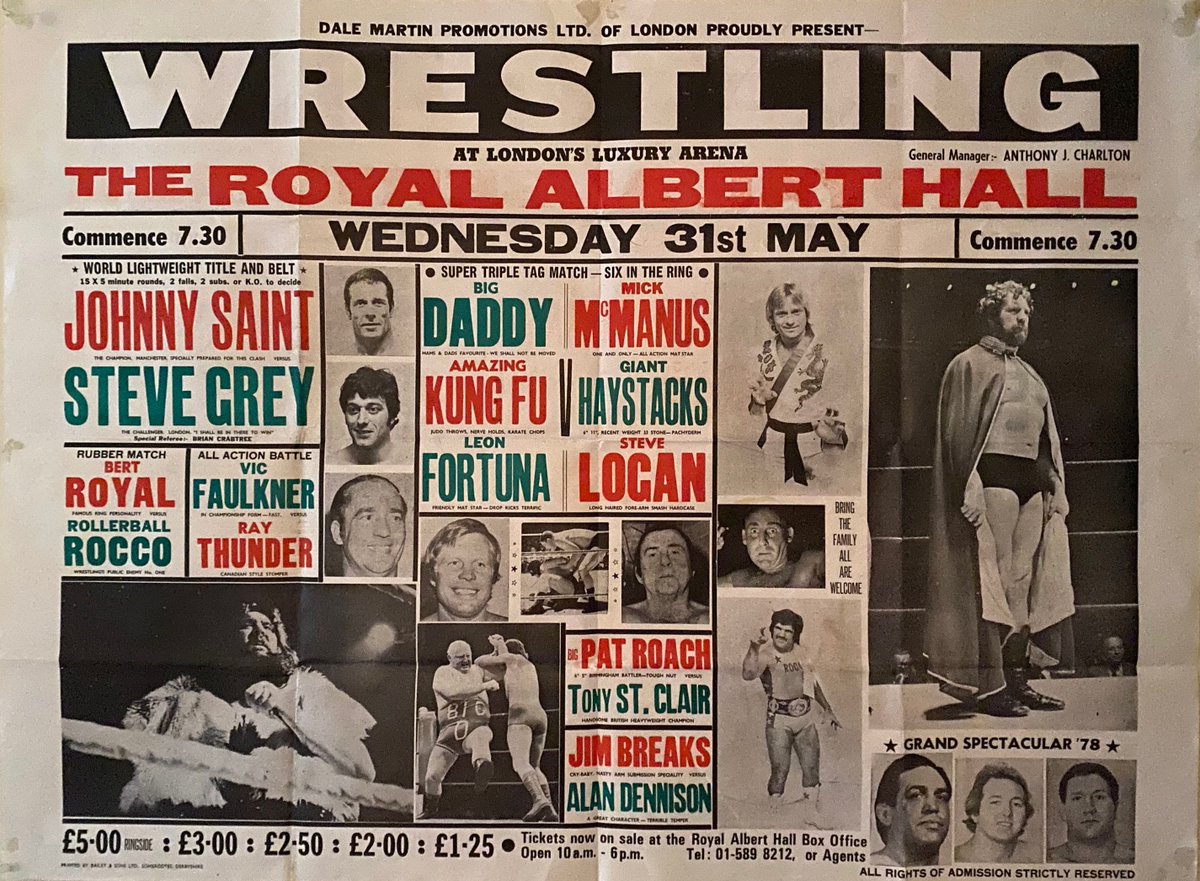 RealErnestARS's tweet photo. @RobbyBrookside @WrestlingCardz @ostpies @davemeltzerWON Shows from 1978/80/82 https://t.co/v3vvgM5i4O