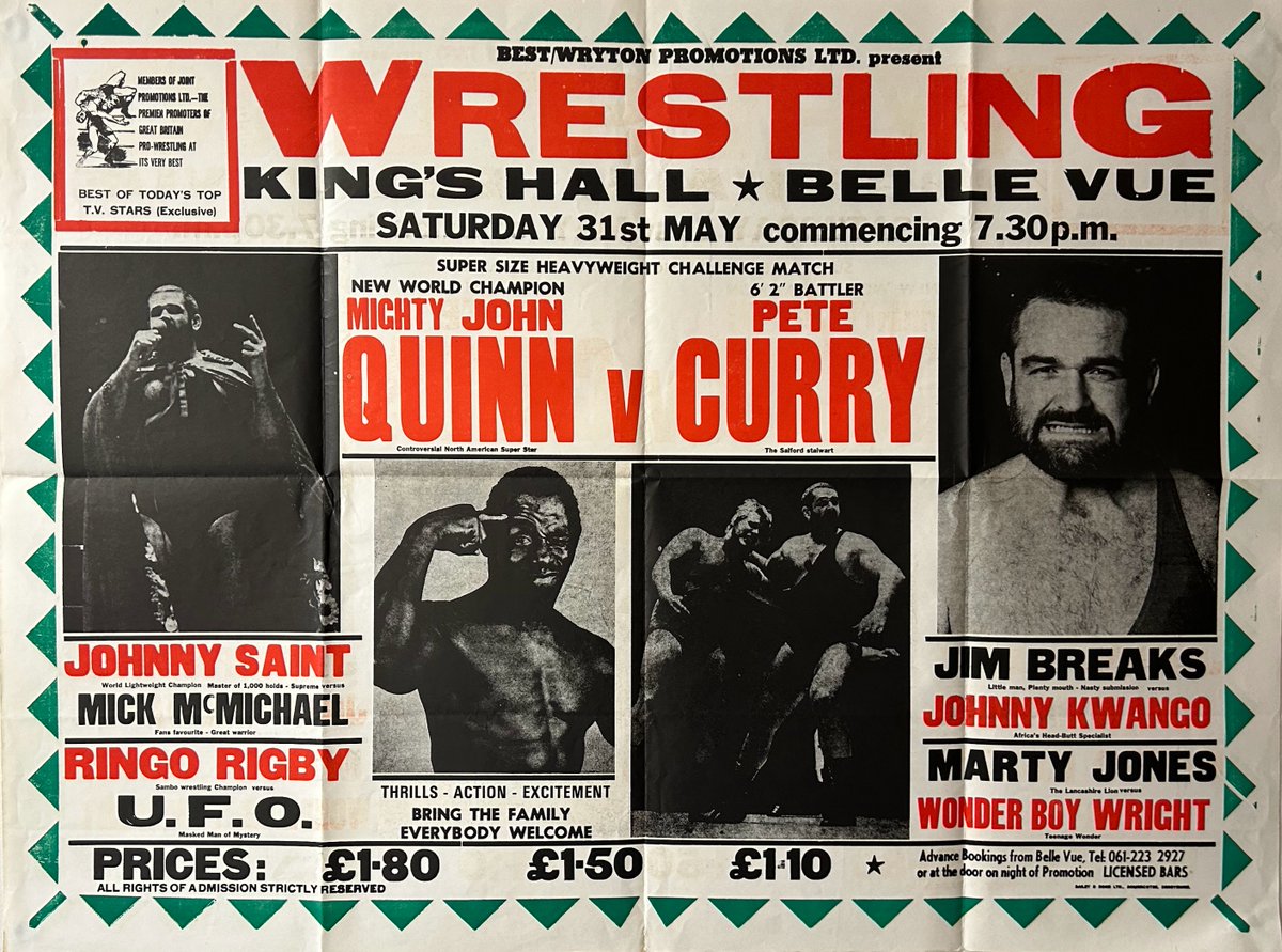 RealErnestARS's tweet photo. @RobbyBrookside @WrestlingCardz @ostpies @davemeltzerWON Shows from 1978/80/82 https://t.co/v3vvgM5i4O