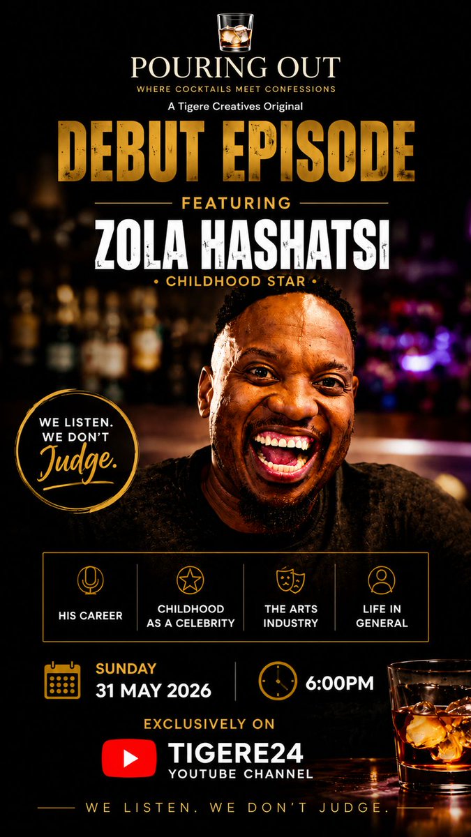 zola_hashatsi's tweet photo. A lot can happen in 24 hours, use your time wisely Do join us on a ALL NEW Podcast called #PouringOut hosted by @SmowkeyNyembe brought to you by @archie_tiger  @SechabaRamotse @tumi_unity @PhashaStudios @TigereCreatives
Show launches tonight at 6pm on our YouTube Channel. https://t.co/27Bi0ewhaV