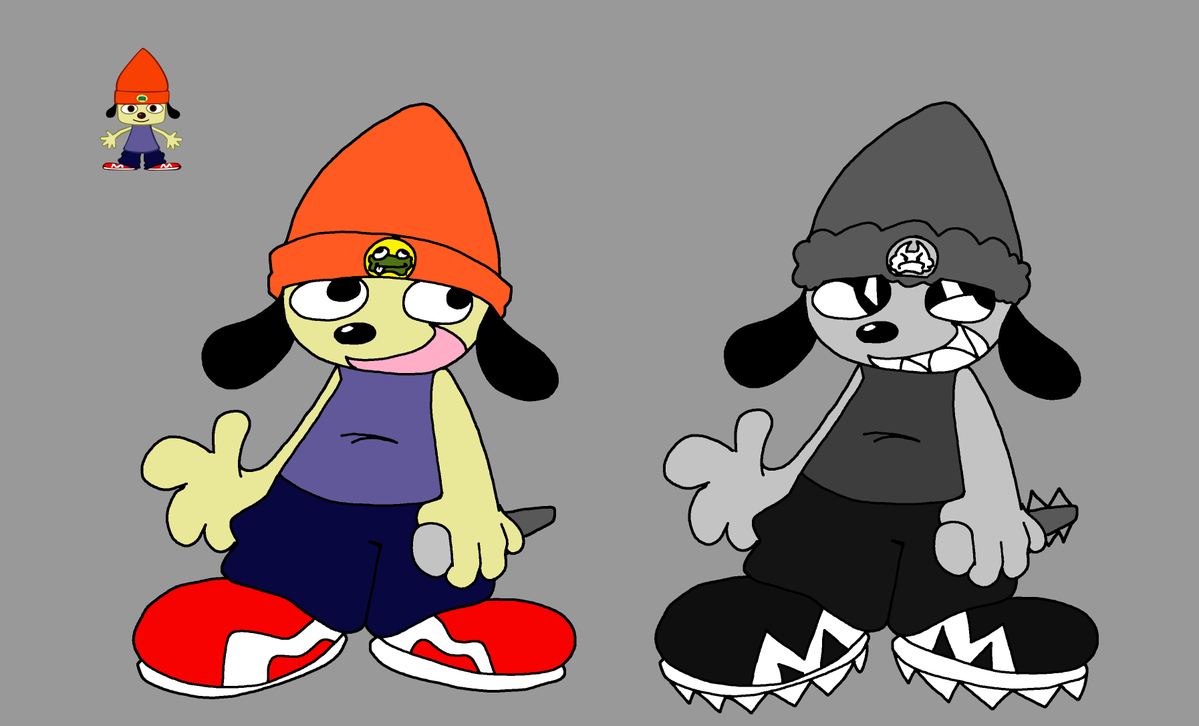 2SunsXL's tweet photo. My take of if parappa had a evil version of himself like rammy #parappatherapper #fanart https://t.co/mpwrdZhDqz
