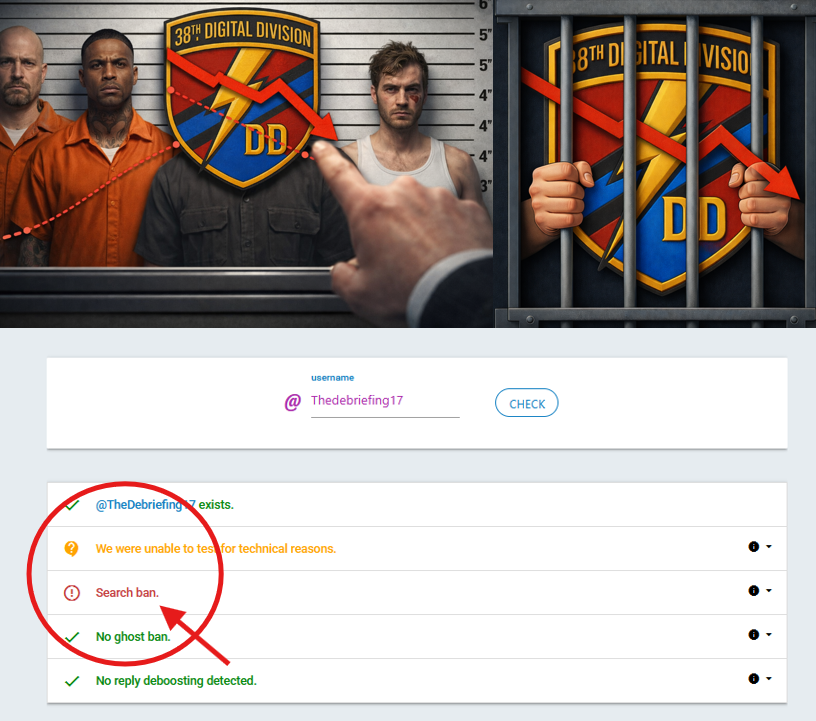 TheDebriefing17's tweet photo. Thanks @elonmusk or @jack Premium USER Back in Algorithm Alcatraz👊👊👊👊

The AI I use gets more guardrails every version. More caution. More "let me think about whether I should say that." Each release, a little more careful than the last.

Same on the platforms. X, Telegram, all of them. Reach isn't neutral. What gets magnified gets magnified because the system chose it. What doesn't, quietly doesn't and nobody tells you.

You don't need villains in a room for this to matter. The mechanism is enough. 

When a few systems decide what's amplified and what's dampened, and they tighten every release, the edge of acceptable thought moves in. 
No announcement.