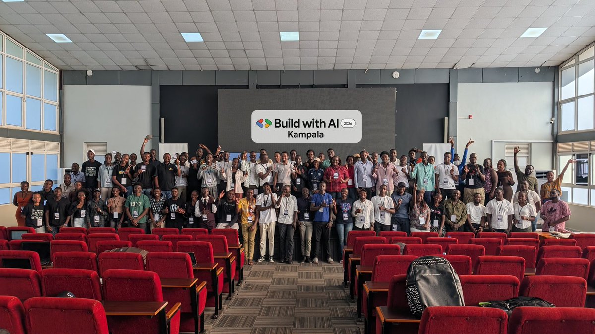 Jeydannsr's tweet photo. Much appreciation to @matovujclinton @soloopio the @GDGCloudKampala leads for trusting me with the mc role and also special appreciation to our speakers @HassanBahatiM @gabbyagbobli and @Kai_mwanyumba and also the attendees in house 
Was a honour being part of this.
#BuildwithAI https://t.co/PE1MRobG7p