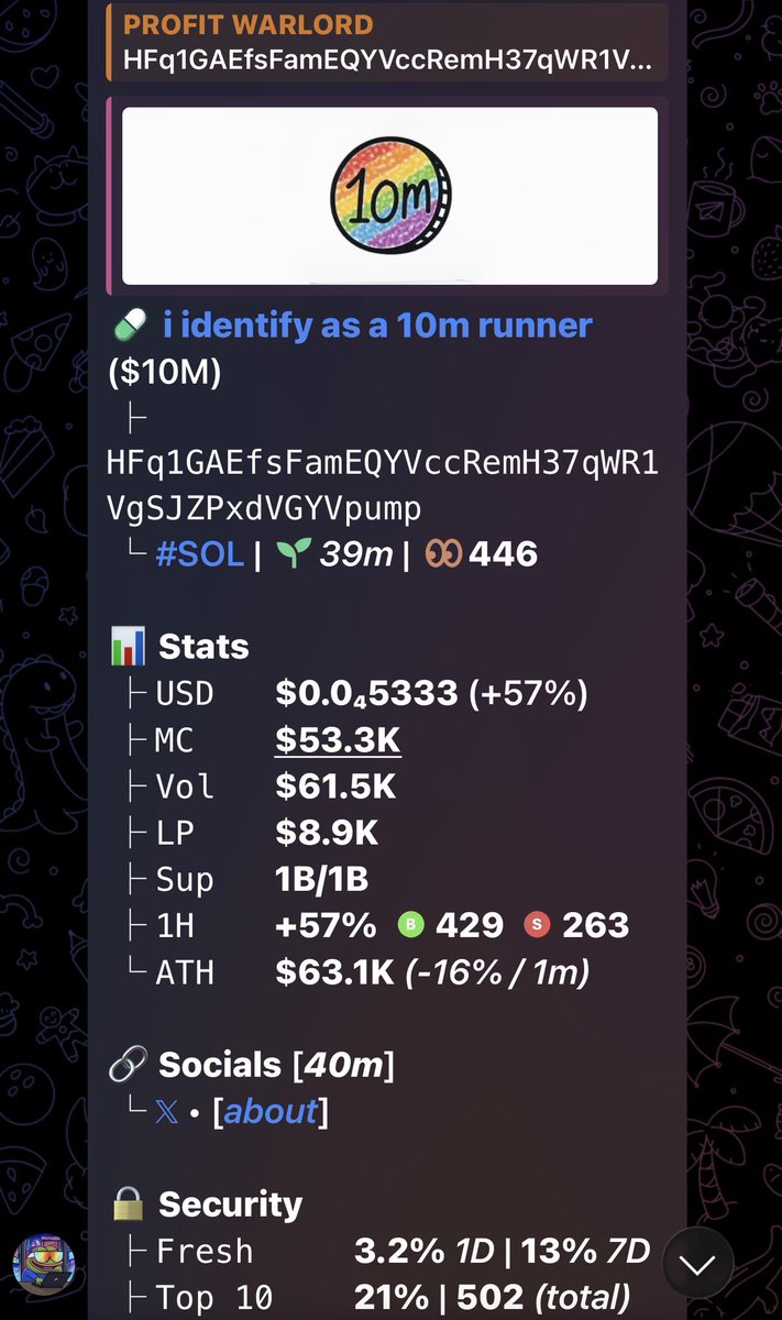 18X profit on $10M CA HFq1GAEfsFamEQYVccRemH37qWR1VgSJZPxdVGYVpump