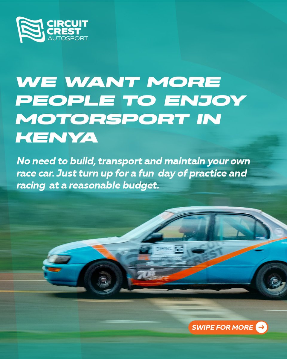 CircuitCrest's tweet photo. Circuit Crest Autosport is the most accessible way to experience motorsport in kenya in THE DRIVER’S SEAT. 

#racing #motorsport #kenya #experience #circuitracing #circuitcrest https://t.co/7vTJTWQRuf