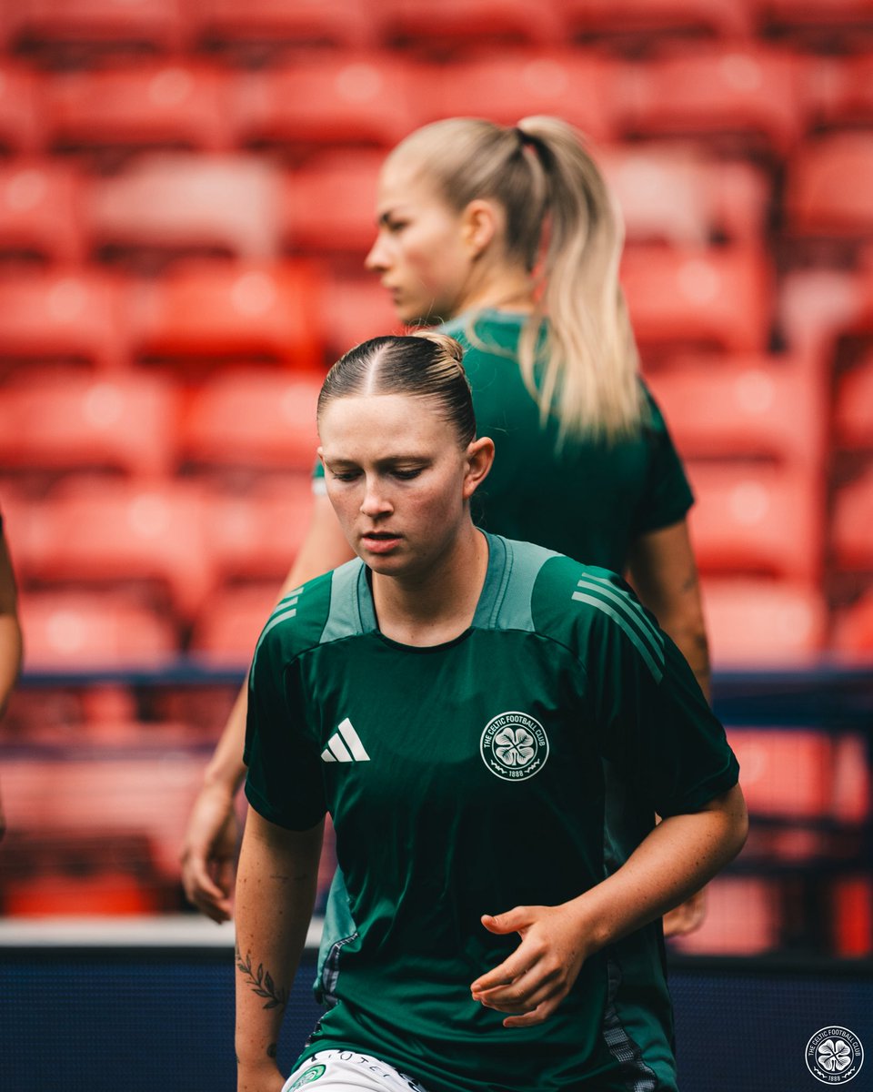 CelticFCWomen's tweet photo. All set for action in the #ScottishCup final 👊
#CELRAN | #CelticFC🍀 https://t.co/9wuRf7cCIa
