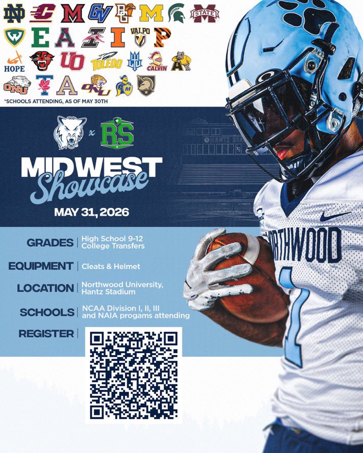 wrightkingston_'s tweet photo. I will be attending @Northwoodfball x @RisingStars6 MIDWEST SHOWCASE Today‼️ Can’t wait to show out!! 🍿#AG2G 
@ReggieWynns 
@jthel2 
@HeritageHawks26 https://t.co/8NhY1Ra4hu