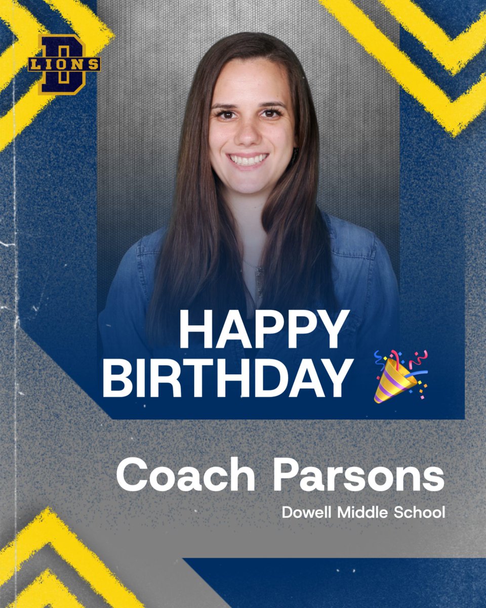 McKISDAth's tweet photo. We hope your birthday is the best Coach Parsons! 🧁 @DMS_LionsAth https://t.co/w1O3IhL7Sg