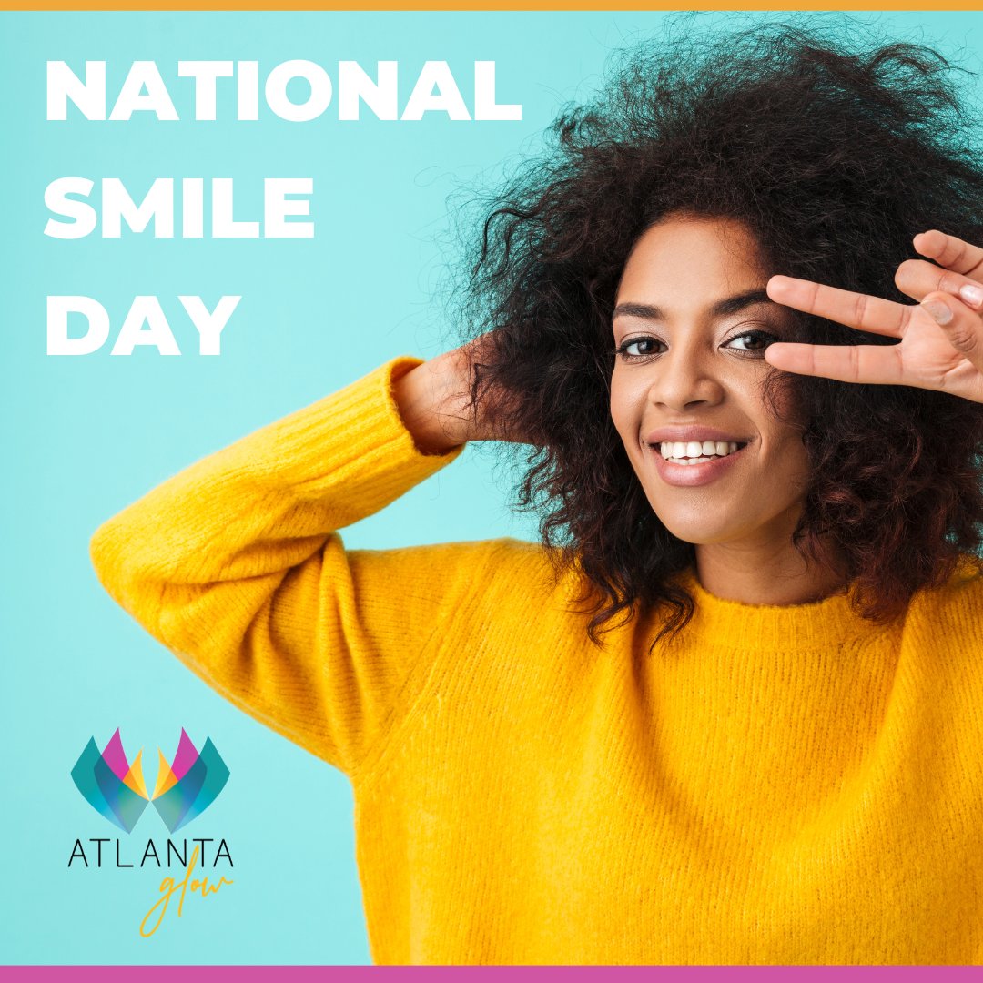 AtlantaGlow's tweet photo. Happy National Smile Day! A smile is simple, powerful, and totally contagious. Today, we’re celebrating the joy, hope, and connection a single smile can bring. https://t.co/qQvUmSAHZb