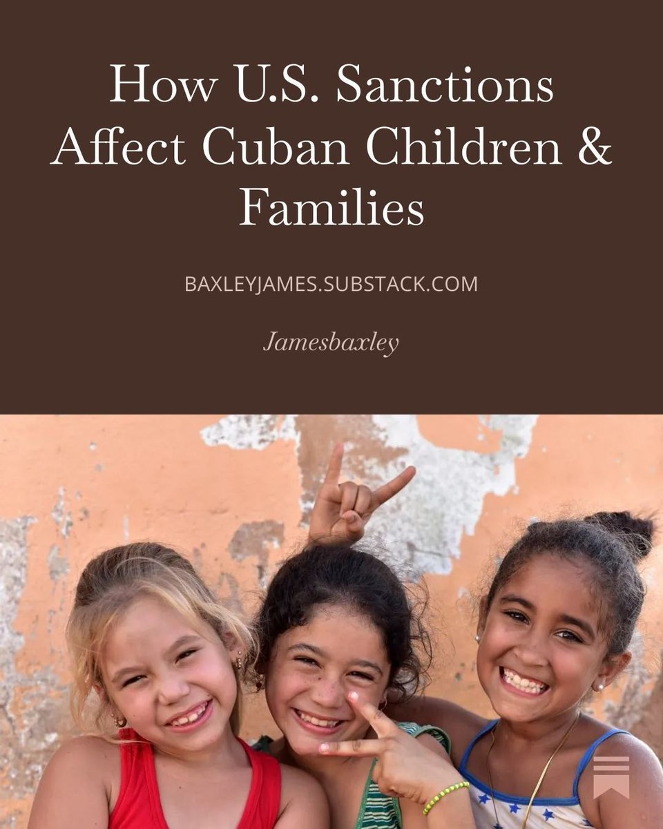 subslacker's tweet photo. How U.S. Sanctions Affect Cuban Children &amp; Families 
https://t.co/KCcTgeD0CJ https://t.co/I89OlLCU79