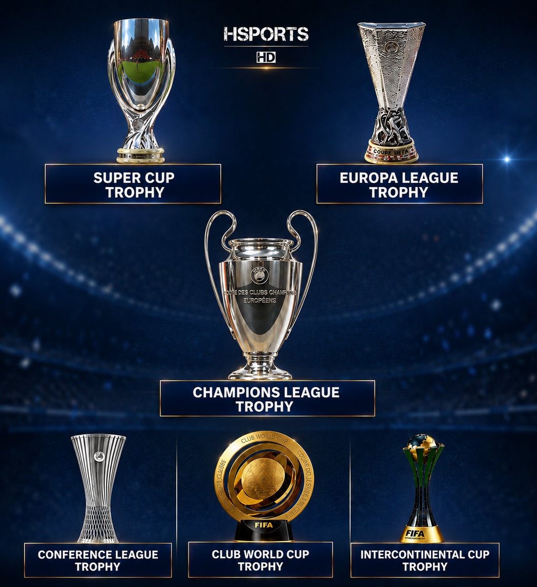 GeorgePrec85012's tweet photo. Which of these trophies are in your club’s cabinet? If you have any of them, say hi 👋 or leave a comment. If you don’t have any, drop a 😢. https://t.co/ZnEPSC4moF