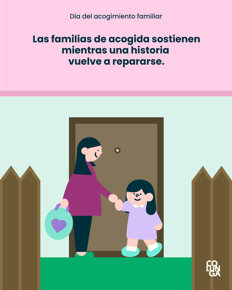 fundcolunga's tweet photo. En el Día del Acogimiento Familiar, valoramos a quienes deciden acompañar desde el afecto, la paciencia y el cuidado cotidiano, ofreciendo un entorno seguro mientras niñas y niños reconstruyen o inician vínculos protectores. 💓 https://t.co/q2OAjsTlTY