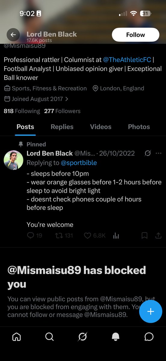 rshaddd's tweet photo. kah kah kah terus block. Kata champ tapi mental lemah 😂 https://t.co/qXQ4cemYxx