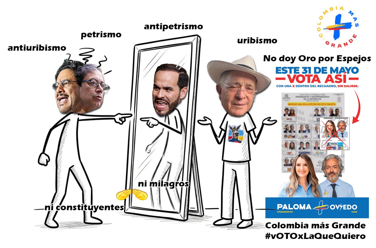 SabaMerchan's tweet photo. #vOTOxLaQueQuiero Una Mujer Presidenta, Paloma Valencia🕊️➕⚡️ ... .. Oviedo Vice .. ..🗞️➕♥️ ... .. Colombia Más Grande .. ..🧠💛🧠💙🧠♥️ #EsPalomaONunca #BogotaVotaPorColombia https://t.co/L5hwBWnslU