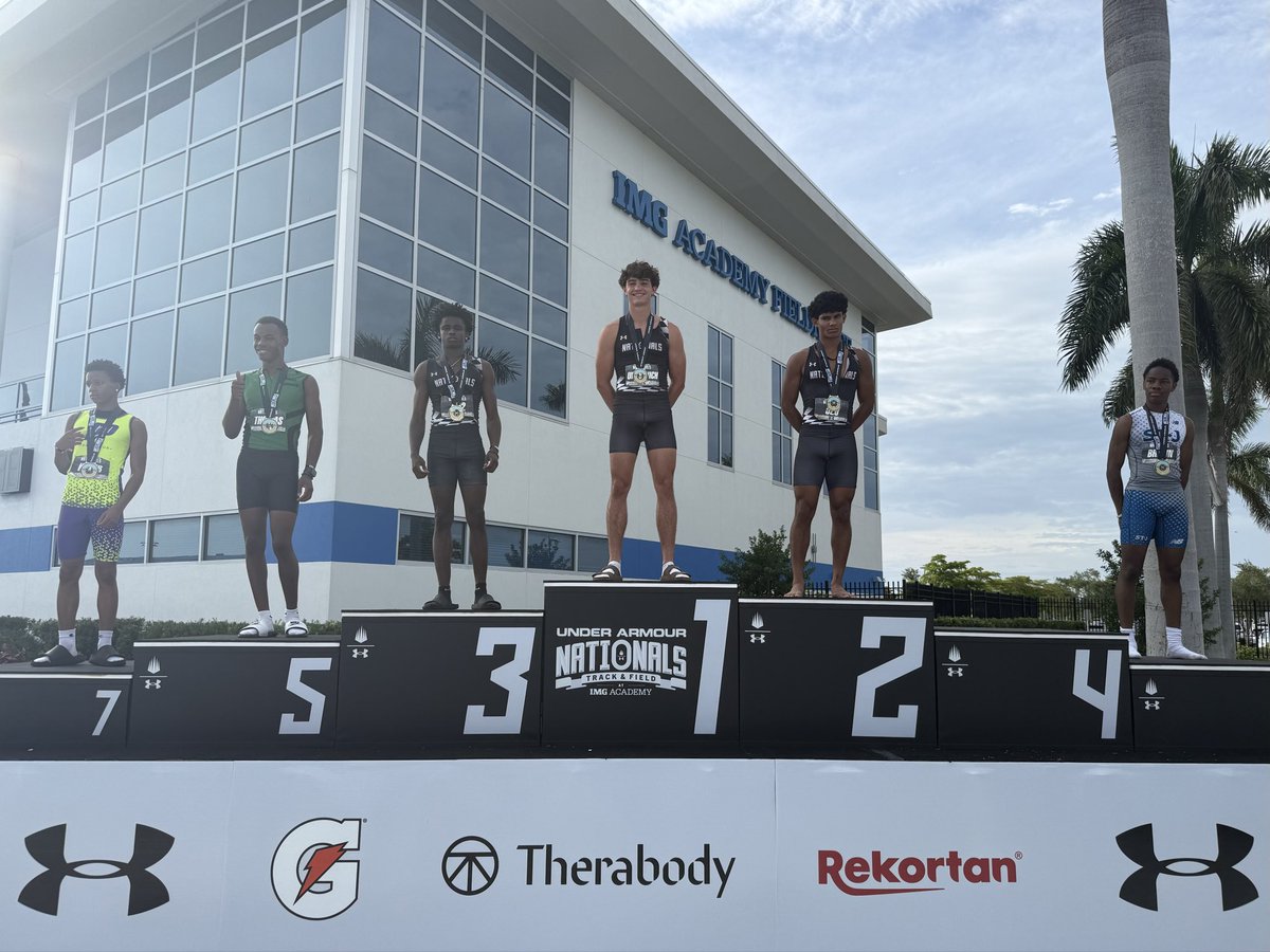 willurosevich's tweet photo. Traveled to Florida with a goal. Got it done. 47.07🥇 Under Armour Track Nationals Champion at IMG. https://t.co/Jpu6P3ZSon