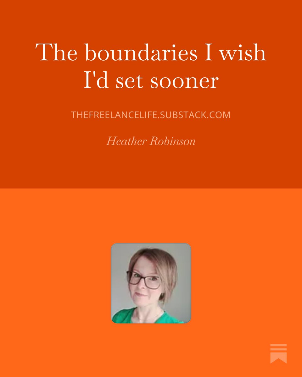 SkittishDigital's tweet photo. Clients don't arrive with a detailed list of your boundaries. They learn them from you.

The boundaries I wish I'd set sooner: https://t.co/z5EyRMgzna https://t.co/AAhERsVDU0