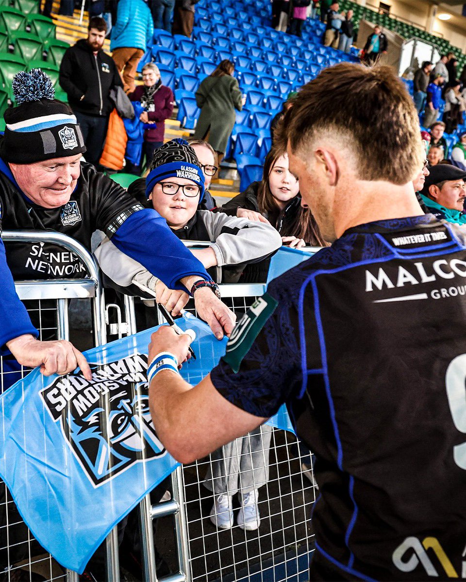 GlasgowWarriors's tweet photo. Post-match vibes 🤙

Be at Scottish Gas Murrayfield next Saturday for our semi-final showdown! 🎟️ https://t.co/NHKAwcuIFx

#WhateverItTakes ⚔️🛡️ https://t.co/bIWE7YT8ax