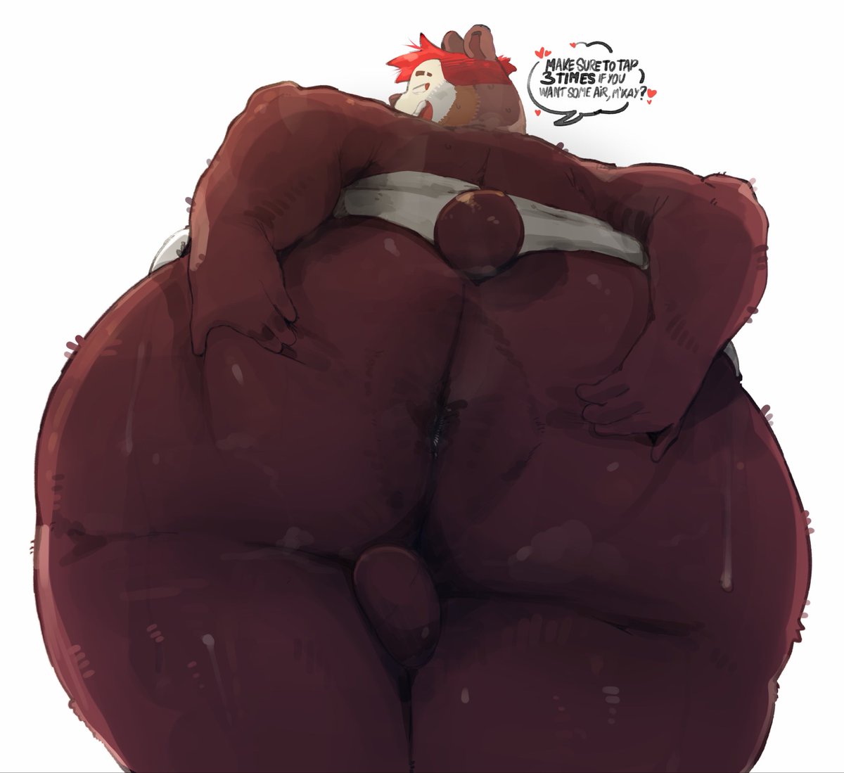 FatPlumpyPanda's tweet photo. These panda buns are pretty heavy so Dexter wants to give ya some help before dropping those big soft panda buns on you ;3 🐼🍑. 
🎨 done by the absolutely incredible @neato_05 https://t.co/q5fVoNDK6A