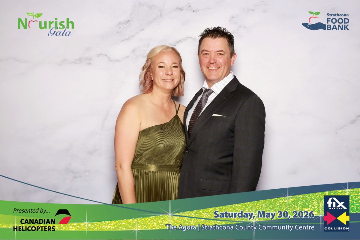 WeisbeckDerek's tweet photo. A wonderful evening supporting the @StrathconaFB ! I’ve included the photobomb by Ozzie! @JoelleWeisbeck https://t.co/WpQSDy3CPG
