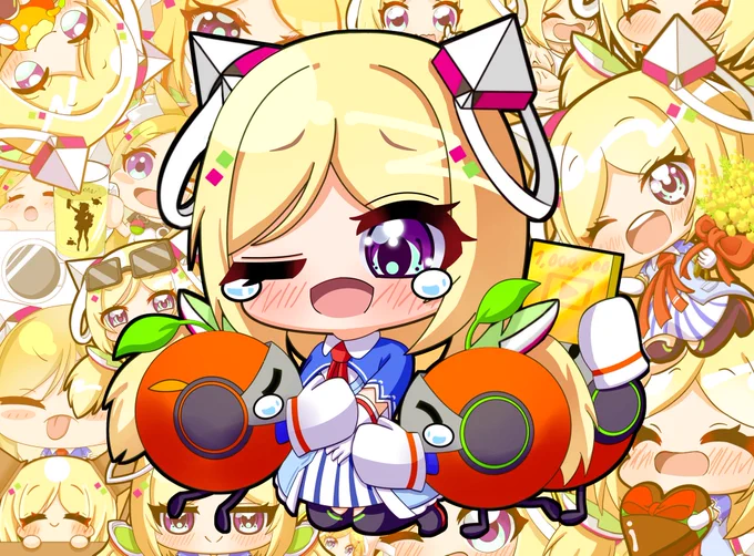 アキちゃん8周年おめでとうー #アロ絵