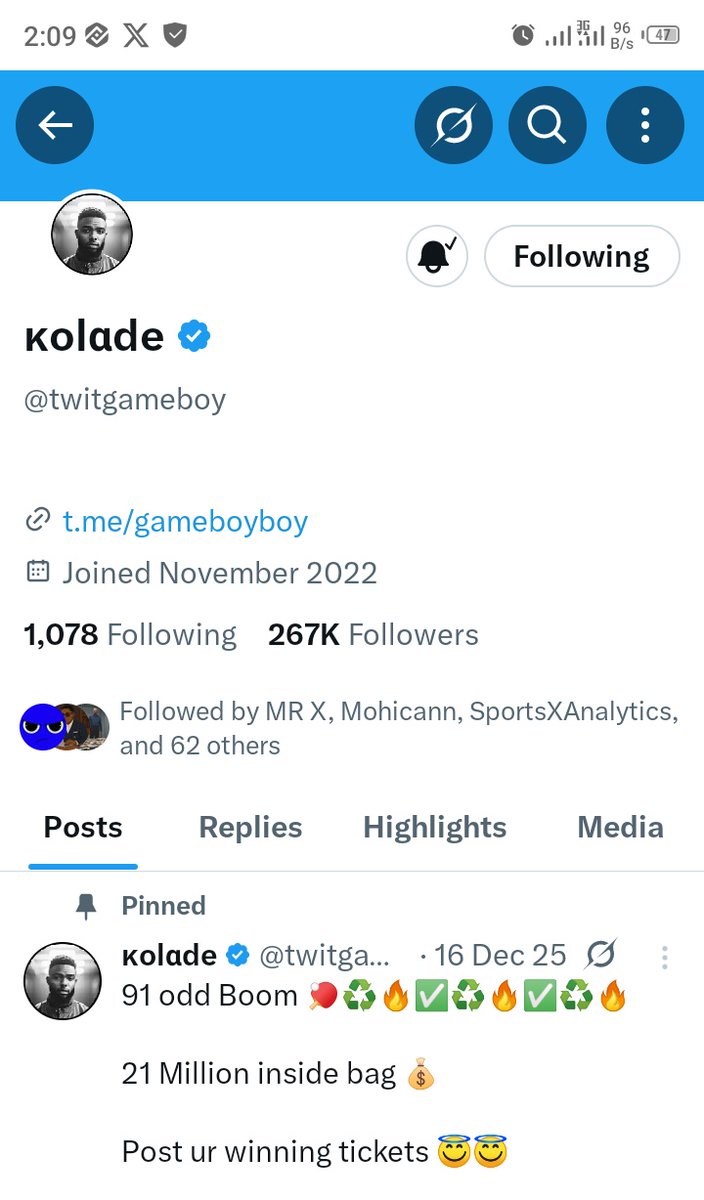 johnbambam3's tweet photo. @39billion @twitgameboy I don follow am oo @39billion
🙏🙏🙏
8164459168
Palmpay 
Onuigbo John Chibuzor https://t.co/McQeE21oDu