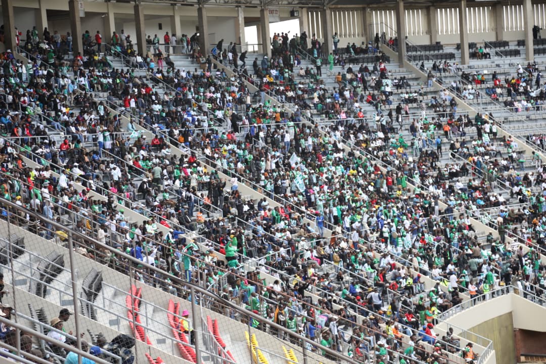 ZimFirstLady's tweet photo. What a wonderful Sunday afternoon at the National Sports Stadium for the Castle Lager Premier Soccer League clash between Scotland FC and CAPS United.

Today is even more special as we celebrate the reopening of our iconic stadium following its refurbishment. Congratulations to everyone who worked tirelessly to restore this important national asset.

Football unites people, promotes healthy living and inspires our young people. It should bring families together, not be marred by violence and hooliganism. As mothers and passionate supporters of the game, we say no to violence and yes to peaceful, family-friendly football where everyone feels safe and welcome.

I wish both teams and their supporters an enjoyable afternoon filled with great football, sportsmanship, unity and respect.