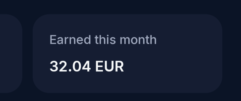 DXxMankind's tweet photo. @MDividende12 Bei mir sind 32€ dieses Monat. Fließt direkt in BTC 😁 https://t.co/NpdKIn6UjD