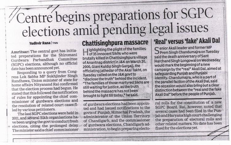 HarpritSin39940's tweet photo. Central Government has initiated that process for
SGPC elections. It had already appointed Chief Commissioner of Gurudwara elections and had issued notifications to Govt. of Punjab, Himachal Pradesh and UT Chandigarh to begin preparations of electoral
rolls. #SGPCElections https://t.co/ii12bmV9mF