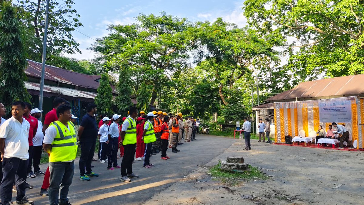 DisasterMgmtTRP's tweet photo. District Level Civil Defence Air Raid / Blackout Mock Exercise conducted on 30.05.2026 at SDM Office Ambassa with the involvement of Civil Defence Volunteers &amp; Emergency Response Teams organized by District Disaster Management Authority,Dhalai District. https://t.co/smTwQzBUg0