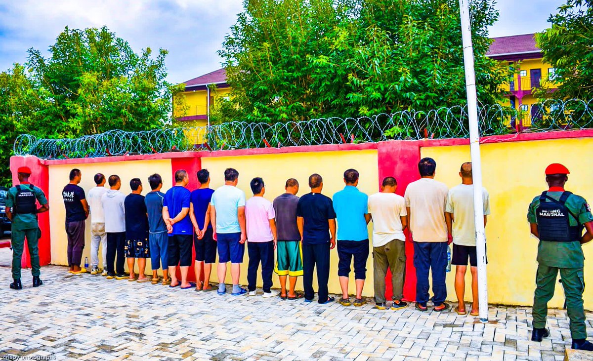 Pressman2040's tweet photo. BREAKING NEWS: 🔥🔥🔥MINING MARSHALS ARRAIGN 15 CHINESE NATIONALS, NINE OTHERS OVER ILLEGAL LITHIUM MINING IN NASARAWA

The Mining Marshals have arraigned 15 Chinese nationals and nine Nigerians before the Federal High Court, Abuja, over alleged illegal mining activities in Nasarawa State.

The defendants were brought before Justice Ofili-Ajumogobia of Court 6, Federal High Court, Abuja Judicial Division, following their arrest on May 16, 2026, while allegedly mining lithium without lawful authority or licence in Kokona LGA of Nasarawa.

According to court documents, the suspects were apprehended within the mineral title area covered by Exploration Licence No. 036528-EL, belonging to TIMADIX Geomin Consult Ltd. The alleged illegal mining operation was said to have taken place within the coordinates of longitude 8° 4’ 12”E and latitude 8° 34’ 12”N.

A copy of the charge marked FHC/ABJ/CR/281/2026, obtained by THISDAY, indicated that the defendants were accused of unlawfully engaging in mining activities in contravention of Section 1(8)(b) of the Miscellaneous Offences Act, Cap. M17, Laws of the Federation of Nigeria (LFN), 2004.

The offence, according to the charge, is punishable under the same provision and attracts a maximum penalty of life imprisonment upon conviction.

The defendants include Liu Jiabin, Hu Yunzhong, Zhou Yinmou, Zhao Feng, Zhang Yu, Tian Shuqun, Huang Ruqian, Liu Yanliang, Yang Xiaobin, Huang Meiyun, Yuan Tao, Jia Qiuyong, Chen Menghao, Deng Peiming and Yu Yanhai.

Others are Thankgod Sani, Abubakar Nuhu, Jonathan Akpa Sunday, Pius Favour, Agada Joshua, Sani Osu, Haruna Asambe, Elenekou Akoete Joli, as well as C and A International New Energy Ltd.

At the commencement of proceedings, counsel to the defendants, Prof. M. T. Adekilekun, SAN, applied for bail on behalf of his clients, assuring the court that they would be available to stand trial.

Justice Ofili-Ajumogobia granted the application and directed that the defendants be released to their counsel pending trial.

The court did not impose any monetary bond, require sureties, or prescribe any sum to be forfeited in the event of a breach of bail conditions. Instead, the defendants were ordered to deposit their international passports and national identity cards with the court registrar.

Speaking after the proceedings, the Lead Prosecution Counsel for the Mining Marshals, Mr. Ojo Toluwatope Alex, noted that the grant of bail remained entirely at the discretion of the court.

He explained that, by virtue of the ruling and the undertaking given by the senior advocate, the court effectively placed responsibility on the defence counsel to ensure the defendants' attendance throughout the trial.

Alex, however, expressed concern over the possibility of any of the defendants absconding and said he hoped none of the accused persons released to the senior lawyer would jump bail.

The matter was subsequently adjourned until June 18, 2026, for trial.

Commenting on the development, the Commander of the Mining Marshals, Attah John Onoja, reiterated the agency's commitment to sanitising the nation's mining sector.

He described the campaign against illegal mining as a national responsibility, stressing that sustained enforcement efforts were necessary to eliminate unlawful operators and protect Nigeria's mineral resources.
