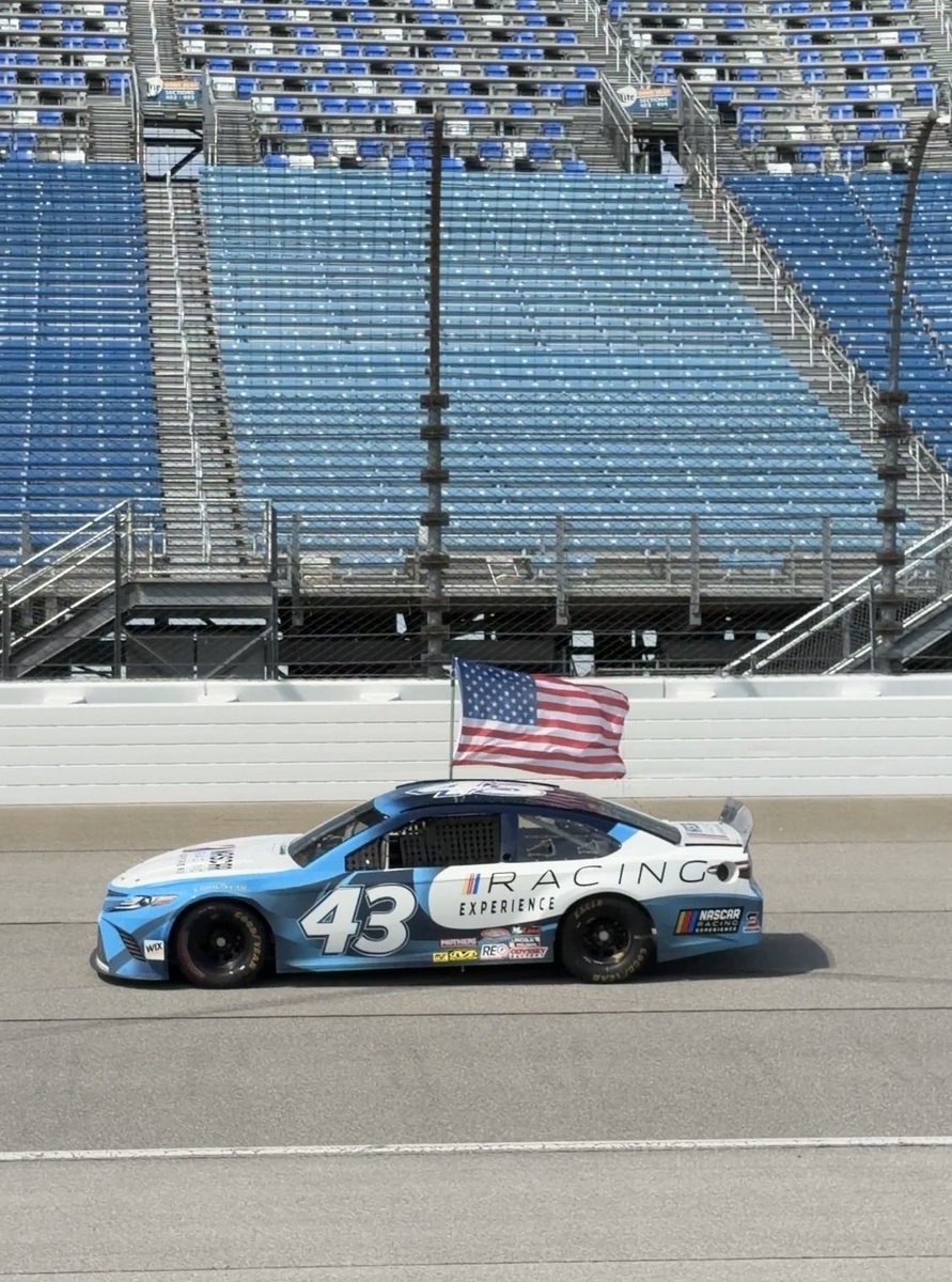 SpotterRick's tweet photo. So long @ChicagolndSpdwy Speedway! 

It was an interesting 3️⃣ days here with @NASCARRaceExp 

While I was here, figured I’d claim my spot early on the spotter stand for when we come back here July 3 for the ARCA race with @BobbyEarnhardt https://t.co/L8D25uRAr5