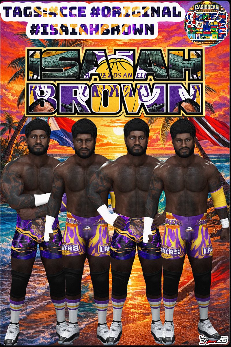 MisterCCE's tweet photo. “The Baller/Hooper From The Streets Of Anaheim California”🏀👊🏾

Isaiah Brown Is Now Available On CC For Download🔥🏀

Height: 6’4
Weight: 240 LBS
Country: Anaheim,California🇺🇸
Theme Song: Lil Wayne - Kobe Bryant🎶

TAGS: #CCE #ORIGINAL #ISAIAHBROWN 

#WWE2K26 #ORIGINALCAW https://t.co/7FUTdoHH8i
