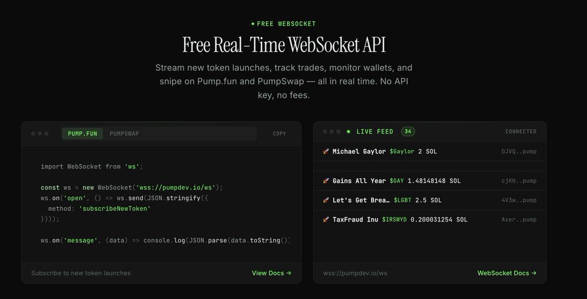 Pump Dev | Pump.fun API tweet media