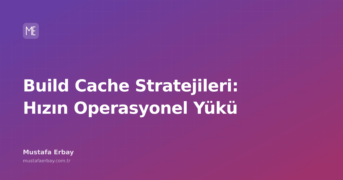 merbay86's tweet photo. Build sürelerini kısaltmak için savaş verdiğim günler... Operasyonel zorlukları ve build cache stratejilerini kendi deneyimimle paylaşıyorum.

#BuildCache #CiCd #Operasyon #Performans

https://t.co/cvf4ozYs47 https://t.co/CJhrNkRx5U