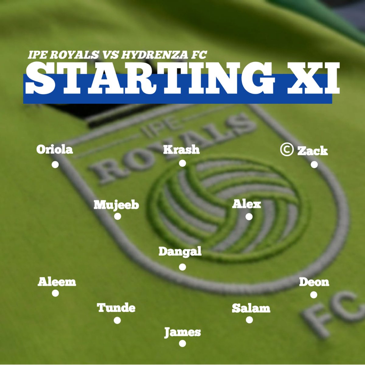 ipe_class25's tweet photo. Our 11 to face the Hydrenza FC(FAT) of SAAT. https://t.co/uyl5mR09DS
