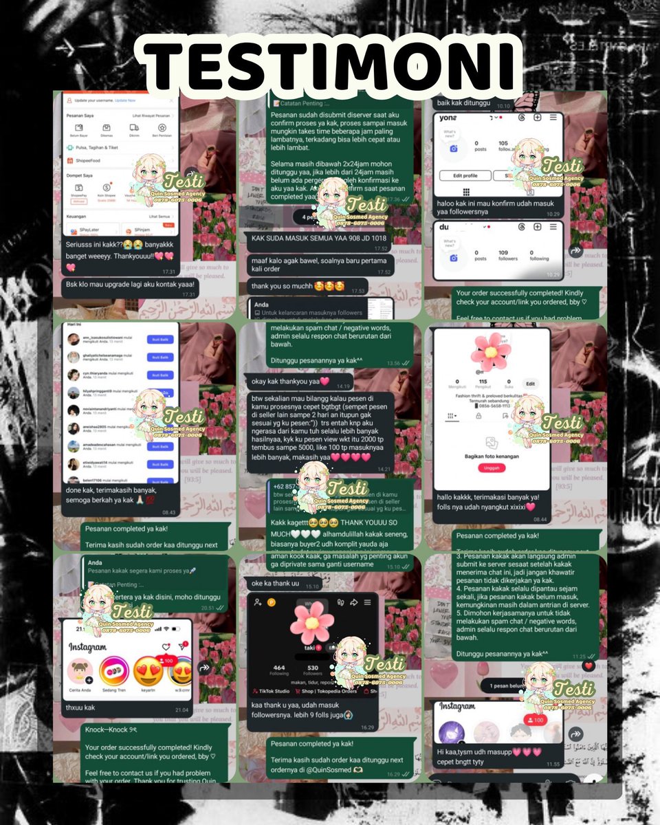 prettyIush's tweet photo. 5K++ TESTI DAN BONUS++💗

💌fastresp:https://t.co/dS8xZVYptv
Testi cek linkbio🌷

READY WTB TIKTOK IG FOLLOWERS LIKE VIEW UPLIKE VIEWS PENGIKUT LIKE SHARE SAVE INDONESIA FOLL FOLLS FOLLOWER SUNTIK INDO MURAH LIKES UPFOLL INSTAGRAM JASA TAMBAH SHOPEE PERMANEN JUAL BELI ZONAUANG https://t.co/VtXT9BPmDs
